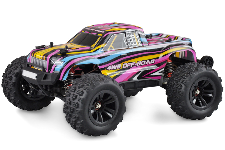 Radiostyrd bil - 1:16 - Hyper GO MT brushless 4wd - 2,4Ghz - Blåröd - RTR