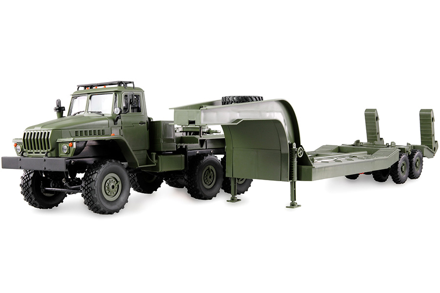 RC Militärlastbil - Ural B36 Lågflak 6WD - 1:16 - 2,4Ghz - RTR