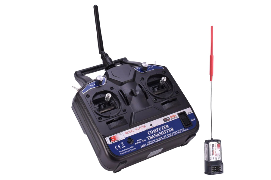 Sändarpaket - 6CH 2,4Ghz - FS-CT6B + FS-R6B AFHDS - FlySky