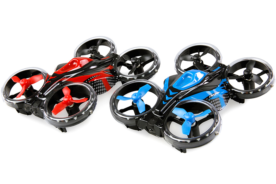 Radiostyrda Drönare - FightStar Battledrones - Red/Blue - 2,4Ghz - RTF