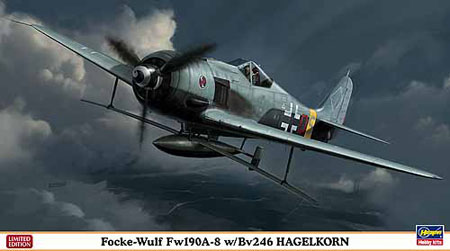 Byggmodell flygplan - FW190A-8 w/BV 246 Hagelkorn - 1:48 - Hg
